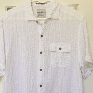 Tommy Bahama White Casual Button Down Shirt